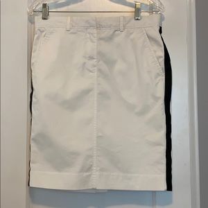 Gap White Khaki Pencil Skirt